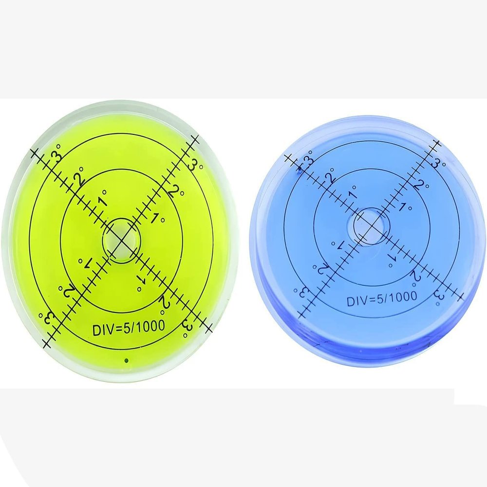 Ujicde Golf Ball Marker, Pro Putt Green Reader, Golf Putting Aid Round Bubble Level High Precision Reader Tool Golf Accessories (Color : 2Pcs)