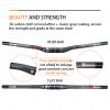 31.8mm T800 Carbon Fiber Mountain Bike Handlebars 580-760mm Extra Long Flat/Riser Bar MTB Handllebars Super Light 3K Matte Bicycle Handlebars,Black,Flat Bar 760mm view 3