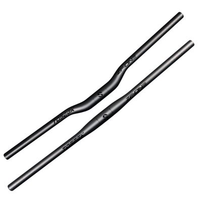 Full Carbon Mountain Bike Handlebars 31.8 * 580-760mm Riser/Flat Bars 3K Matt Glossy High Strength Super Light Bike Accessories MTB Handlebars for Mountain Bikes,Black,Riser Bar 600mm