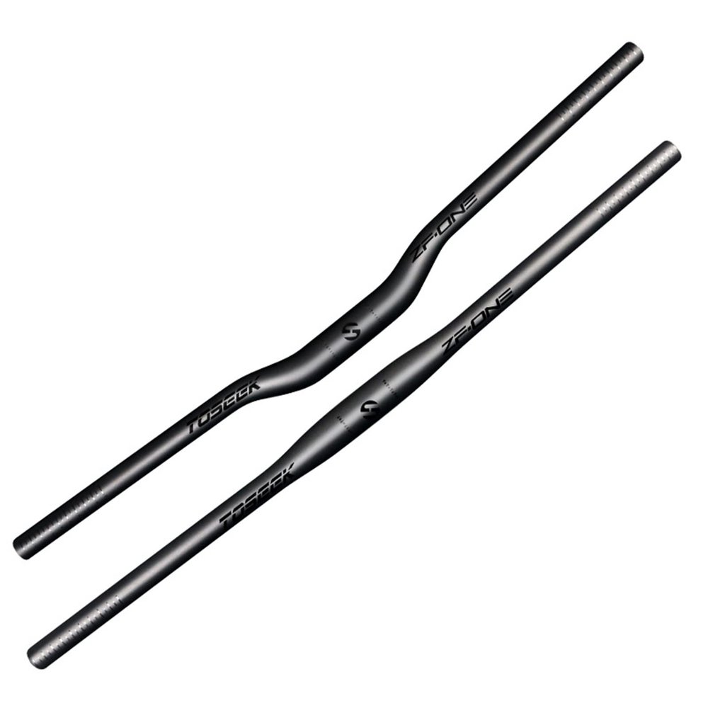 Full Carbon Mountain Bike Handlebars 31.8 * 580-760mm Riser/Flat Bars 3K Matt Glossy High Strength Super Light Bike Accessories MTB Handlebars for Mountain Bikes,Black,Riser Bar 600mm