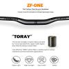 Full Carbon Mountain Bike Handlebars 31.8 * 580-760mm Riser/Flat Bars 3K Matt Glossy High Strength Super Light Bike Accessories MTB Handlebars for Mountain Bikes,Black,Riser Bar 600mm view 2