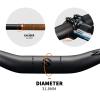 Full Carbon Mountain Bike Handlebars 31.8 * 580-760mm Riser/Flat Bars 3K Matt Glossy High Strength Super Light Bike Accessories MTB Handlebars for Mountain Bikes,Black,Riser Bar 600mm view 3