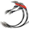 YOTO Fishing Leaders,Stainless Steel Tackle Rig with Tackle Lure Swivels Snaps, Saltwater rig Wire Leader Fishing Leader Wire Bottom rigs for Saltwater view 1