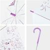 ZAEGO Umbrellas for Rain Transparent Frosted Umbrella Long Handle Straight Automatic Umbrella Curved Handle Lightweight Waterproof Rainproof Windproof Umbrellas for Rain Windproof (Color : C) view 4