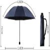 ZAEGO Umbrellas for Rain Portable Manual Folding Umbrella Simple Windproof Travel Umbrella Compact Light Strong Umbrellas for Rain Windproof (Color : C) view 2