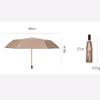 ZAEGO Umbrellas for Rain Travel Folding Umbrella Windproof Umbrella Sun Protection Retro Compact Folding Waterproof Umbrella Umbrellas for Rain Windproof (Color : C) view 2