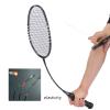 TENGAOSI Professional Badminton Rackets Set of 4 Sports Outdoor Backyard or Indoor Badminton Game Set with Shuttlecocks- Includes 4 Black Rackets, 12 Duck Feather Badminton Shuttlecocks view 2