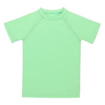 KAKU NANU Boys Rash Guard UPF 50+ Sun Shirt Toddler Short Sleeve(Mint Green,5)