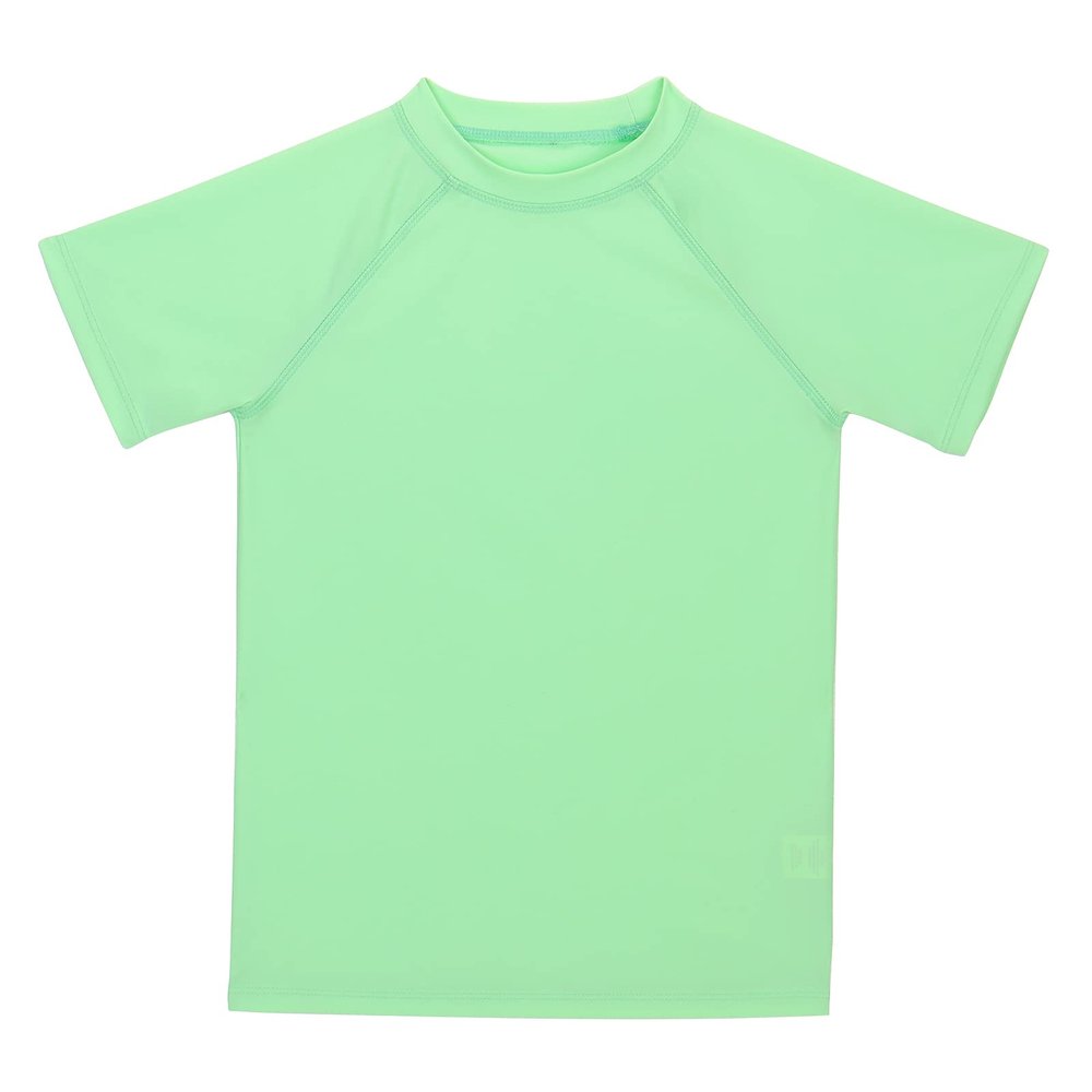 KAKU NANU Boys Rash Guard UPF 50+ Sun Shirt Toddler Short Sleeve(Mint Green,5)