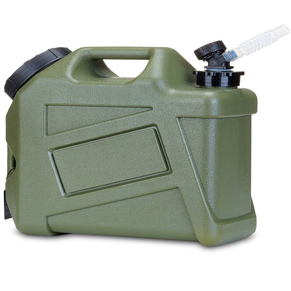 UPWOIGH Camping Water Container, 2.6 Gallon Small(13.1x12x5.3in) Water Containers Jug, Truly No Leakage Water Storage, Green Water Tank,BPA Free Portable Emergency Water Can for Camping, Hiking