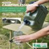 UPWOIGH Camping Water Container, 2.6 Gallon Small(13.1x12x5.3in) Water Containers Jug, Truly No Leakage Water Storage, Green Water Tank,BPA Free Portable Emergency Water Can for Camping, Hiking view 2