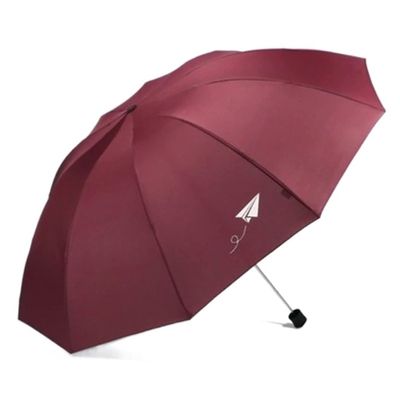 ZAEGO Umbrellas for Rain Folding Travel Umbrella Large Durable Garden Umbrella Lightweight Portable Parasol Outdoor Sun&Rain Umbrellas Umbrellas for Rain Windproof (Color : Rojo, Size : 108 * 68cm)