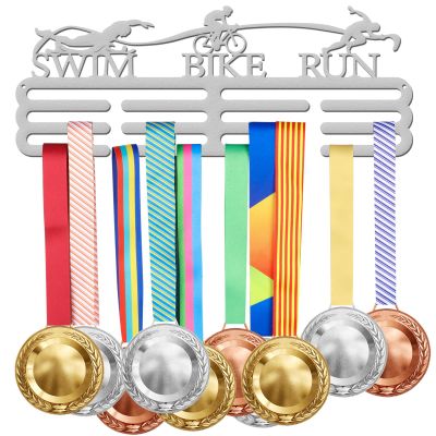 SUPERDANT Triathlon Medal Hanger Display Platinum 60+ Competition Medal Holder Frame Iron Medal Hook for Competition Medal Holder Display Wall Hanging Athlete Gift