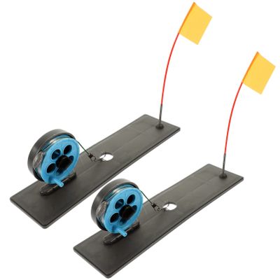 BESPORTBLE 2pcs Compact Ice Rod Holder for Spud Bar Ice Fishing Winter Seat for Lure Fishing Stick Portable Poles Set