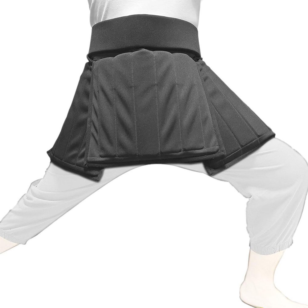 LEONARK Hema Sparring Apron-Style Groin & Thigh Protector - 350N Anti-Stab Fabric, Lace-Up Design Armoury, for Longsword Rapier Sabre