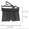 LEONARK Hema Sparring Apron-Style Groin & Thigh Protector - 350N Anti-Stab Fabric, Lace-Up Design Armoury, for Longsword Rapier Sabre view 3