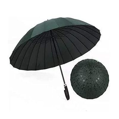 ZAEGO Umbrellas for Rain Long Handle Oversized Umbrella 24 Rib Golf Straight Can Resist Strong Windproof Rain Umbrella Umbrellas for Rain Windproof (Color : B)