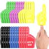 Sinmoe 24 Pcs Mini Foam Finger Baseball Fan Mini Foam Finger, We're #1 Sports Themed Party Supplies for Baseball Hockey Football Basketball Events Team Gifts(Multi Colors) view 1