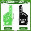 Sinmoe 24 Pcs Mini Foam Finger Baseball Fan Mini Foam Finger, We're #1 Sports Themed Party Supplies for Baseball Hockey Football Basketball Events Team Gifts(Multi Colors) view 2