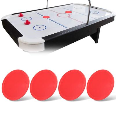 Yuecoom 4 Pcs Air Hockey Pucks Replacement Round Pucks, for Game Tables Equipment Accessories, 3 Sizes (82mm)
