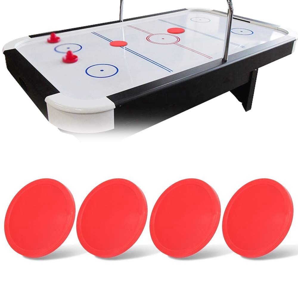 Yuecoom 4 Pcs Air Hockey Pucks Replacement Round Pucks, for Game Tables Equipment Accessories, 3 Sizes (82mm)