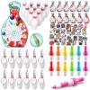 Deekin Bowling Party Favors 12 Pcs Pin Keychain 12 Pcs Ballpoint Pen Mini Bowling Set 50 Pcs Stickers for Goodie Bag Fillers and Small Prizes view 1