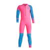Kids Wetsuit for Girls Boys Neoprene Full Body Thermal Warm Swimsuit Surf Suit Children One Piece Long Sleeve Sun Protection Swimwear for Scuba Diving Snorkeling Beach Water Sports Pink 3-4 Years view 1