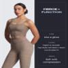 Aoxjox High Waisted Workout Leggings for Women Tummy Control Buttery Soft Yoga Metamorph Deep V Pants 26" (Cloud Fade Mocha, X-Large) view 4