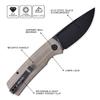 Petrified fish PFP01 Beluga 3.62 K110 Steel Blade Pocket Folding Knife view 2