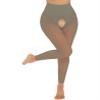 Daenrui Woman's Oil Glossy Pantyhose Tights Hollow Out Thigh High Suspender Stocking Footed Legging Type 10 One Size view 3