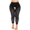 Daenrui Woman's Oil Glossy Pantyhose Tights Hollow Out Thigh High Suspender Stocking Footed Legging Type 17 One Size view 1