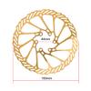 Chooee 160mm 180mm 203mm Bike Disc Brake Rotor 2PCS MTB Disc Rotor For Mountain Bike.Gold view 3