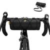 ROCKBROS Bike Handlebar Bag Small Bicycle Handle Bar Bag Handy Front Bike Bags Handlebar Storage Pouch Pack with Shoulder Strap Little Mountain Road Bike Barrel Bag view 1