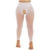 Daenrui Woman's Oil Glossy Pantyhose Tights Hollow Out Thigh High Suspender Stocking Footed Legging Type 13 One Size view 3