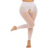 Daenrui Woman's Oil Glossy Pantyhose Tights Hollow Out Thigh High Suspender Stocking Footed Legging Type 13 One Size view 4