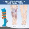 fenglaoda Compression Socks Women Men 6 Pairs, Knee High Best Support Circulation Socks for Running, Travel, Flight, Nurse view 3