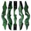 Takedown Wooden Recurve Bow 60inch for Adults Hunting Target 20Lbs-60Lbs Longbow Right Hand Bow (50Lbs, Green) view 3