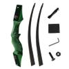 Takedown Wooden Recurve Bow 60inch for Adults Hunting Target 20Lbs-60Lbs Longbow Right Hand Bow (50Lbs, Green) view 4