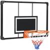 Soozier Wall Mounted Basketball Hoop with 45" x 29" Shatter Proof Backboard, Durable Rim and All-Weather Net for Indoor and Outdoor Use view 1