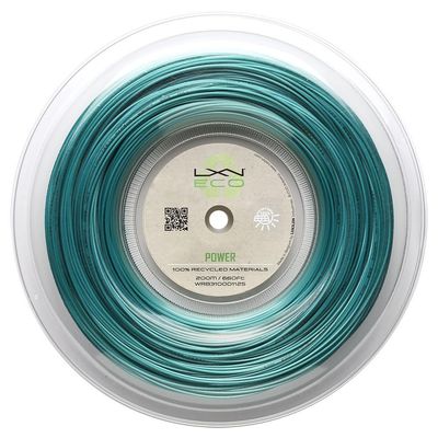 Luxilon Eco Power Tennis String - 200m Reel, Teal
