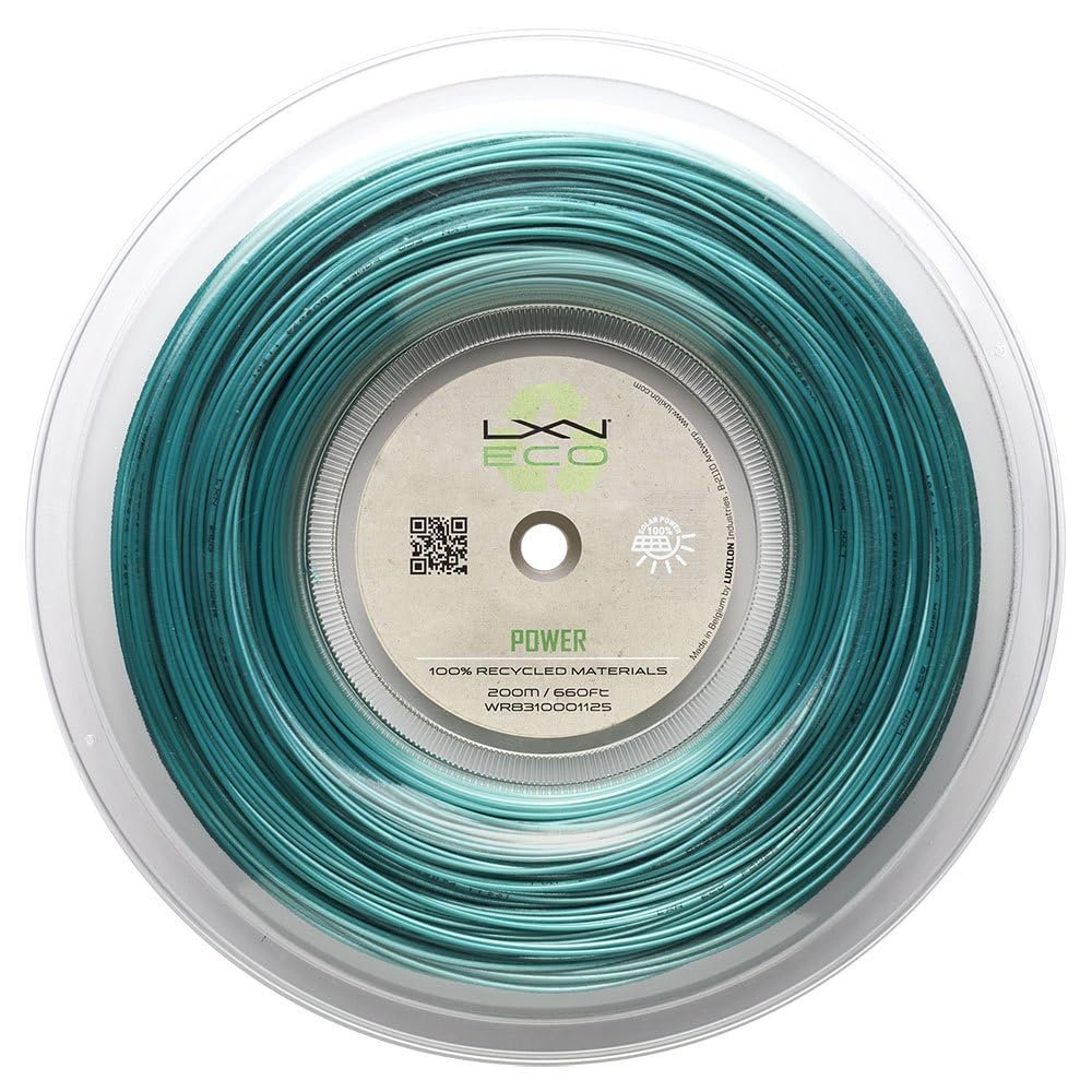 Luxilon Eco Power Tennis String - 200m Reel, Teal