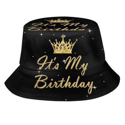 King Birthday Bucket Hat Fisherman Hat Beach Travel Sun Hat Outdoor Cap for Adults Men Women