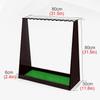 SEVEEZ Golf Club Holder Organizer, Wooden 13 Holes Hockey Stick Storage Display Stand with Lawn Mat, for Golf Driving Range Club view 2