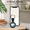 African Violet Flower Silicone Case Compatible with AirTag Durable Protective Cover with Keychain for Bags Pets 1PCS view 4