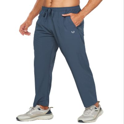 NORTHYARD Men's Athletic Pants Running Workout Joggers Lightweight Gym Jogging Track Casual Sweatpants with Zipper Pockets Coolgrey M