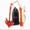 BeGrit Kayak Anchor 1.5lb Small Boat Anchor Folding Marine Anchor for Fishing,Kayak,Paddle Board,Canoe,Jet Ski, with 32.8 ft Anchor Tow Rope Carrying Bag (Red) view 1