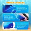 3 Pack Kids Swim Cap for Boys Girls, Unisex Silicone Swimming Caps for 3-15 Toddler Children Teen, Waterproof Bathing Caps for Short/Long Hair to Keep Hair Dry-10 view 2