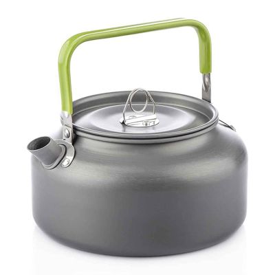 Lixada Camping Kettle 0.8L/1.2L/1.6L for Boiling Water, Coffee Pot Tea Kettle Aluminum Alloy Teapot with Silicon Handle Carry Bag for Hiking Outdoor Picnic