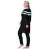 Womens Tankini Bathing Suits, Modest Islamic Arabic Swimwear Burkini Full Cover Hijab Top Pants Swimming Cap Full Coverage Conservative Long Sleeves Bathing Suits Skirted Swim Capris  Light Blue 3XL view 4
