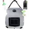 Solar Shower Bag,5 Gallons/20L Solar Heating Camping Shower Bag with Removable Hose and On-Off Switchable Shower Head,Solar Shower for Camping Beach Swimming Outdoor Traveling Hiking (Gray) view 1